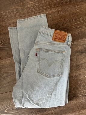 Levi's Light Blue Denim Jeans with Leather Patch